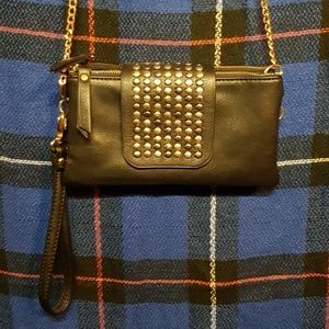 Cute Silver and Gold Crossbody/Clutch/Wristlet.